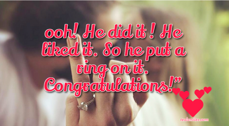 Funny Congrats On Your Engagement Messages Teal Smiles