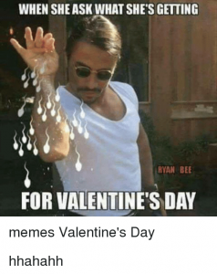 i dont need flowers on valentines day funny