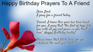 Birthday Prayers To A Friend - Teal Smiles